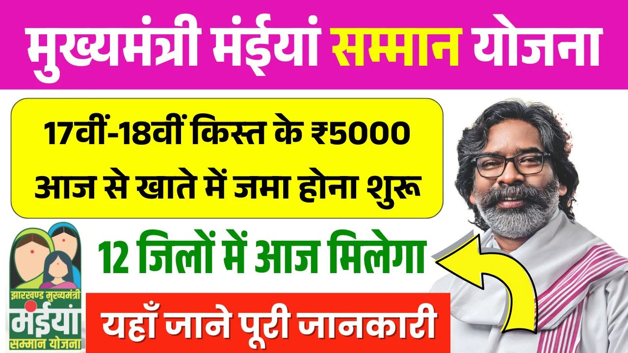 Maiya Samman Yojana 17th 18th Installment Release